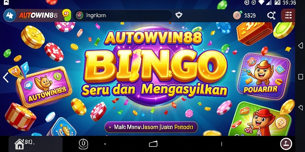 Tampilan permainan Bingo yang penuh warna dan menarik di AUTOWIN88.