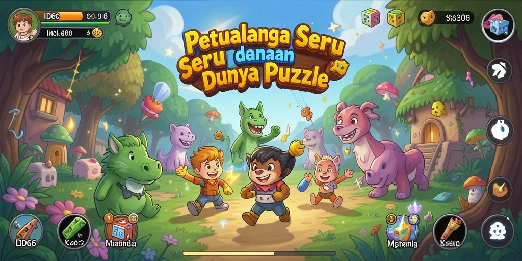 Tampilan gameplay menarik dari ID66 dengan berbagai teka-teki yang menantang.