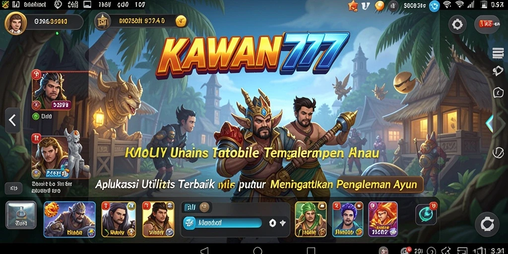 Tampilan utama KAWAN777 yang simple dan mudah digunakan untuk manajemen tugas.