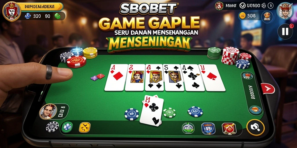 Tampilan gameplay Gaple yang seru di SBOBET.